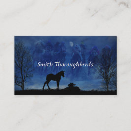 Zwei durchdachte Racehorse Foals Business Cards Visitenkarte