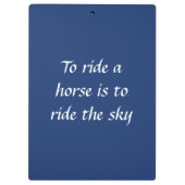 Zwei durchdachte Racehorse Foals Clipboard Klemmbrett (Rückseite)