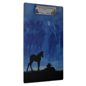Zwei durchdachte Racehorse Foals Clipboard Klemmbrett (Rechts)