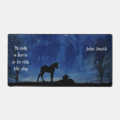 Zwei durchdachte Racehorse Foals Desk Mat Schreibtischunterlage (Vorderseite)