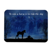 Zwei durchdachte Racehorse Foals Flexible Magnet (Horizontal)