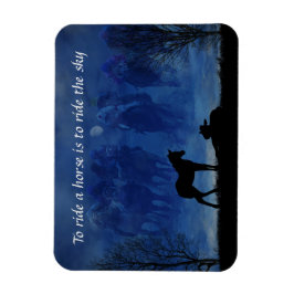 Zwei durchdachte Racehorse Foals Flexible Magnet