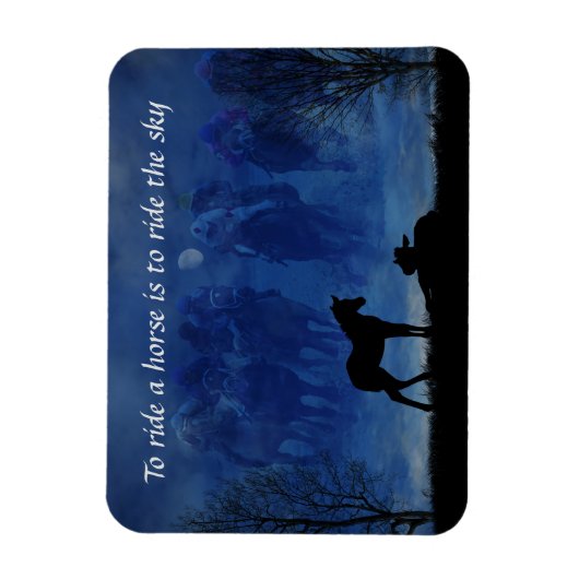 Zwei durchdachte Racehorse Foals Flexible Magnet (Vertikal)