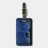 Zwei durchdachte Racehorse Foals Gepäckmarke Gepäckanhänger (Vorderseite vertikal)