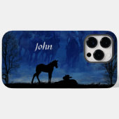 Zwei durchdachte Racehorse Foals Handy Case (Rückseite (Horizontal))