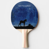 Zwei durchdachte Racehorse Foals Ping Pong Paddle Tischtennis Schläger (Vorderseite)