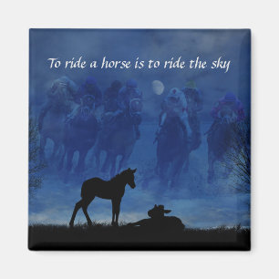 Zwei durchgekrönte Racehorse Foals Magnet
