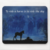 Zwei durchgekrönte Racehorse Foals Mouse Pad Mousepad (Vorne)