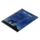 Zwei durchgekrönte Racehorse Foals SpiralNotebook Notizblock (Linke Seite)