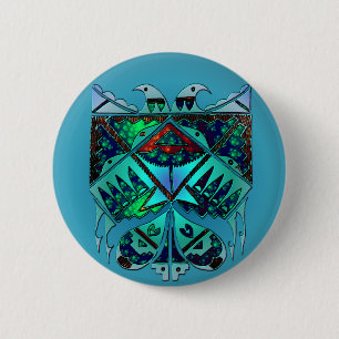 Zwei Eagles Knopf Button