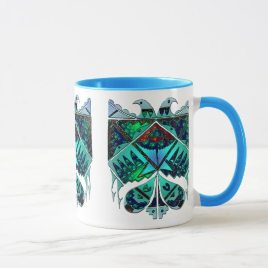 Zwei Eagles steigen Tasse (Rechts)