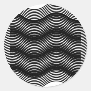 Zwei Ebenen, bestehend aus Kurven mit identischem  Runder Aufkleber