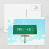 ZWEI EGG, FLORIDA POSTKARTE (Vorne/Hinten)