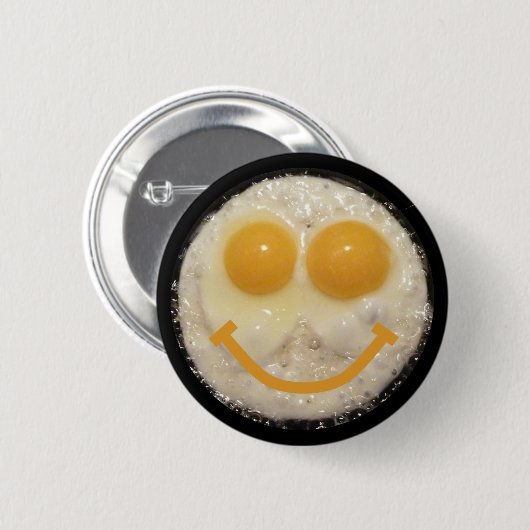 Zwei Ei-Gesichter Button (Vorne & Hinten)