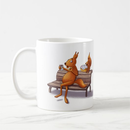 Zwei Eichhörnchen Kaffeetasse (Links)