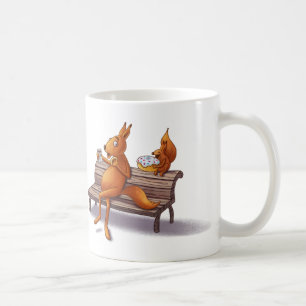 Zwei Eichhörnchen Kaffeetasse