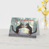 Zwei Eichhörnchen Karte (Gelbe Blume)