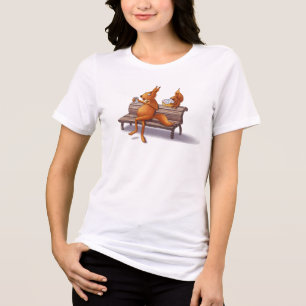 Zwei Eichhörnchen Tri-Blend Shirt