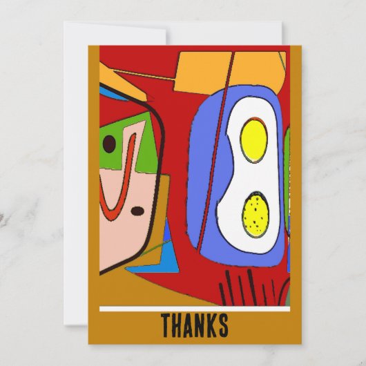 Zwei Eier Abstrakt (Vorderseite)