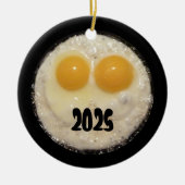 Zwei Eier im Bratpfanne aus Eisen Keramikornament (Vorne)