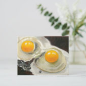 ZWEI EIER-REALISMESSKARTWERK POSTKARTE (Stehend Vorderseite)