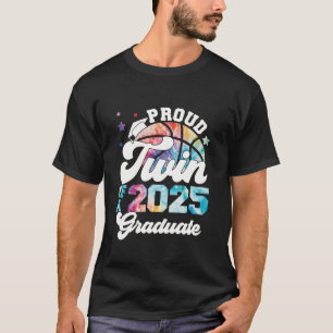 ZWEI eines Absolventen-Gefärbte Krawatte 2025 Seni T-Shirt