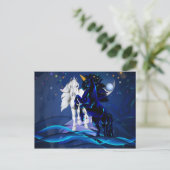 Zwei Einfarben und WavesPost-Karten Postkarte (Stehend Vorderseite)