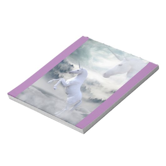 Zwei Einhörner Notizblock (Rotiert)