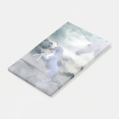 Zwei Einhörner Post-it Klebezettel (angewinkelt)