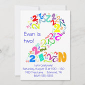 Zwei! Einladung (Vorderseite)