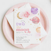 Zwei Einladungen für das Mond Girl zum Geburtstag