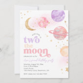 Zwei Einladungen für das Mond Girl zum Geburtstag (Vorderseite)