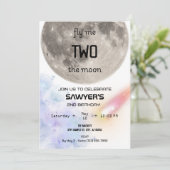 Zwei Einladungen zum Geburtstag des Mondes (Stehend Vorderseite)
