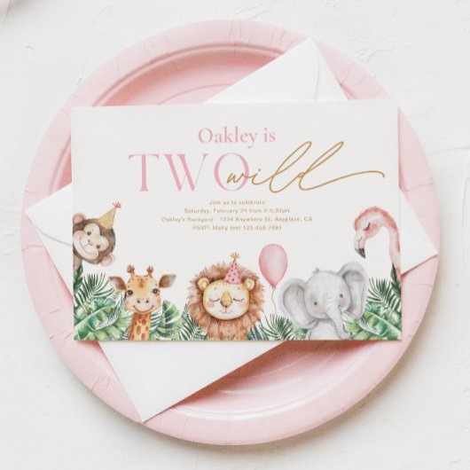 Zwei Einladungen zum Geburtstag von Wildtieren