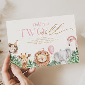 Zwei Einladungen zum Geburtstag von Wildtieren