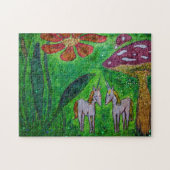 Zwei Einzel unter einem Pilz Puzzle (Horizontal)