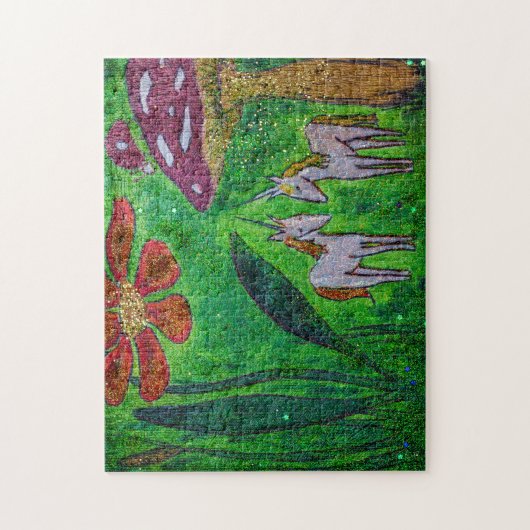 Zwei Einzel unter einem Pilz Puzzle (Vertikal)