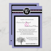 ZWEI EINZELHEITEN FÜR DIE EINLADUNG VON ZEREMONIE (Vorne/Hinten)