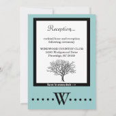 ZWEI EINZELHEITEN FÜR DIE EINLADUNG VON ZEREMONIE  (Rückseite)