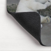 Zwei Eisbärenjungen Mousepad (Ecke)