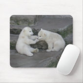 Zwei Eisbärenjungen Mousepad (Mit Mouse)