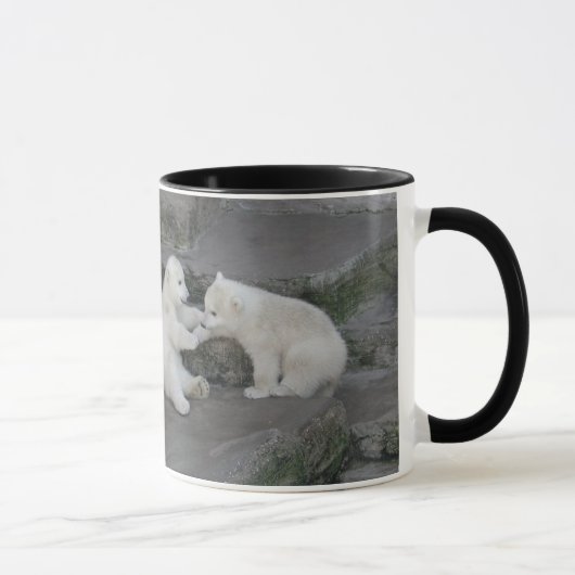 Zwei Eisbärjunge Tasse (Rechts)