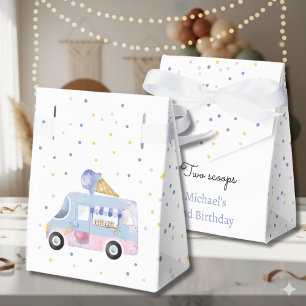 Zwei Eisschnelllauf zum zweiten Geburtstag Geschenkschachtel