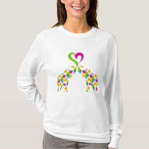 Zwei Elefanten in der Liebe T-Shirt