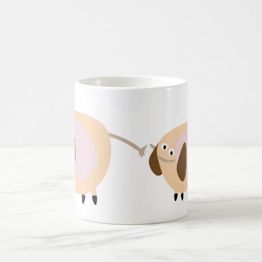 zwei Elefanten-Tasse Kaffeetasse (Mittel)