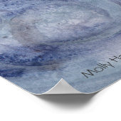 Zwei Elefanten Wildlife Watercolor Malerei Poster (Ecke)