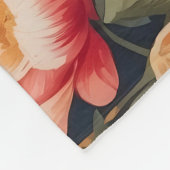 Zwei elegante Ducks William Morris Inspiriert Fleecedecke (Ecke)