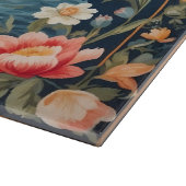 Zwei elegante Ducks William Morris Inspiriert Schneidebrett (Ecke)