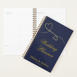 Zwei elegante Goldherzen   Blue Wedding Planer