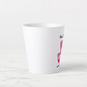 Zwei elegante Katzen aus dem Mittelalter mit rosa Milchtasse (Vorderseite)